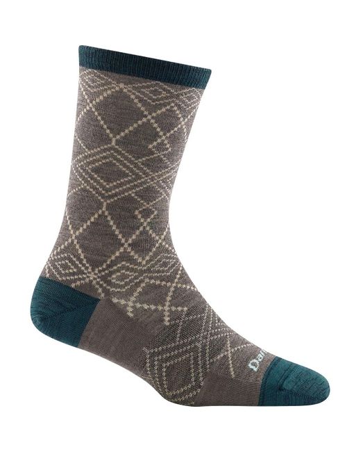 Darn Tough Grace Crew Lightweight Sock in Gray Lyst