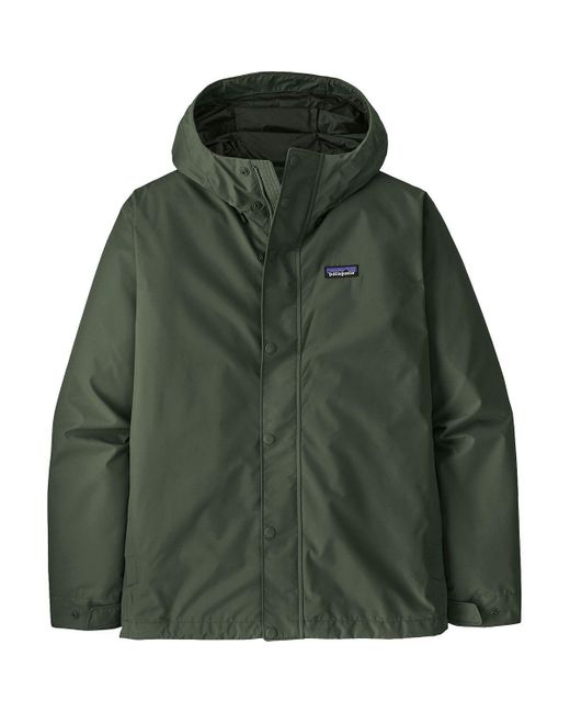 Patagonia Green Jackson Glacier Rain Jacket