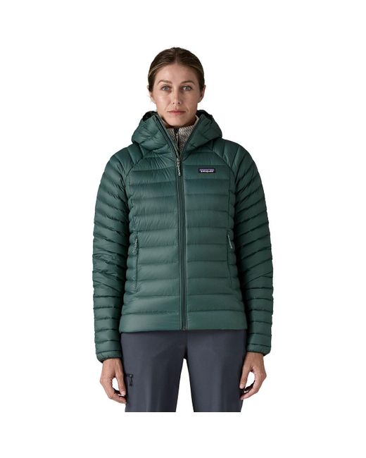 Patagonia Green Down Sweater Full-Zip Hooded Jacket