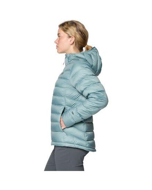 Mountain Hardwear Blue Tiberondack Down Hoodie