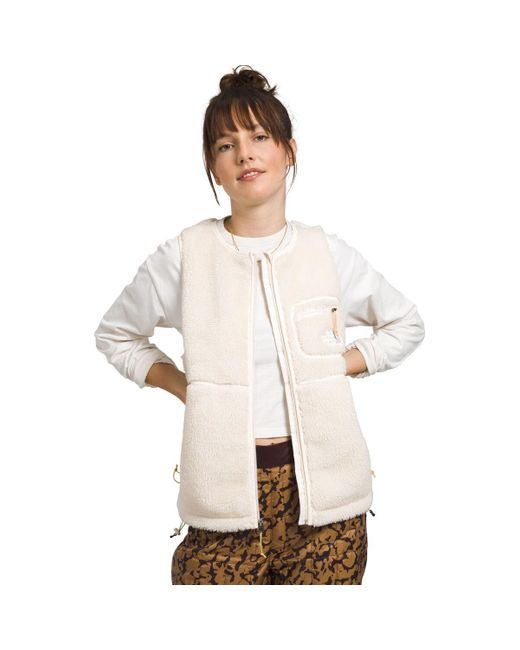 The North Face White Extreme Pile Vest