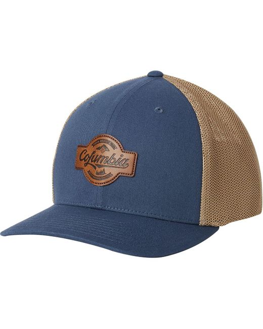 Columbia Blue Rugged Outdoor Mesh Trucker Hat for men