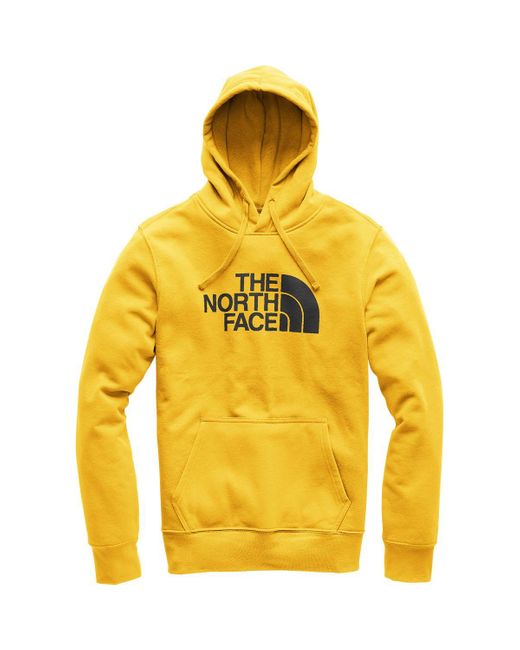 The North Face Yellow Half Dome Pullover Hoodie for men