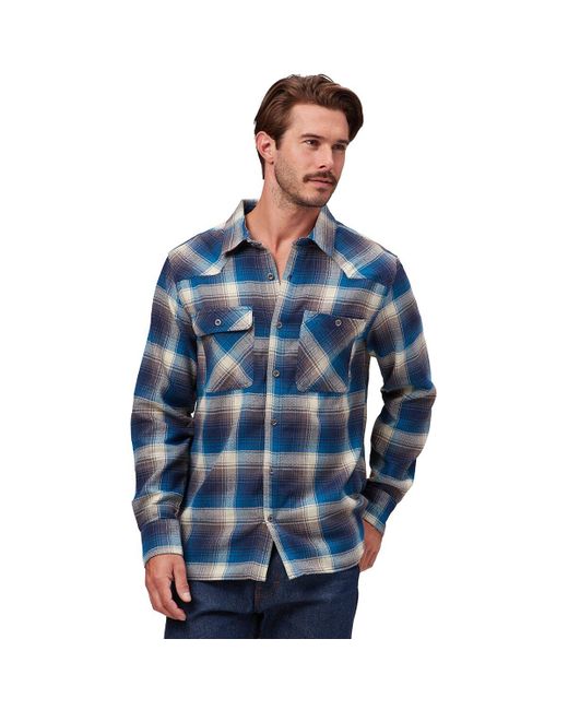 Outdoor Research Blue Feedback Flannel Shirt for men