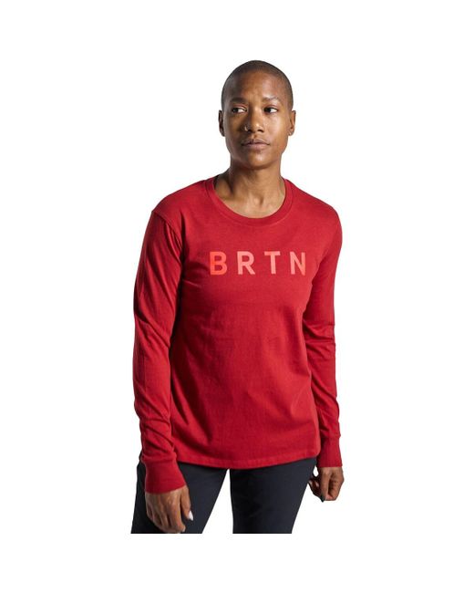 Burton Red Brtn Long-Sleeve T-Shirt