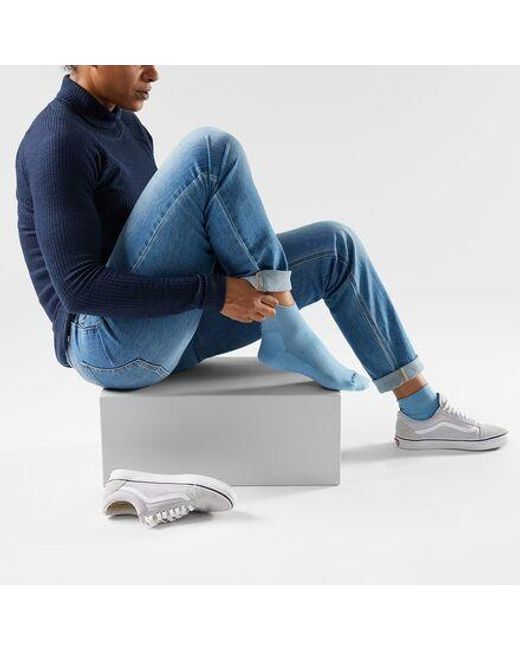 Smartwool Blue Everyday Roll Top Ankle Sock