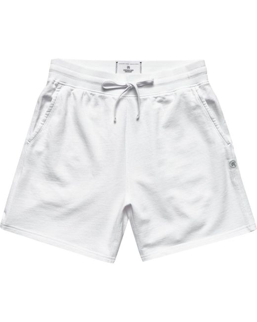 Reigning Champ White Pima Lightweight Terry 6In Sweat Short