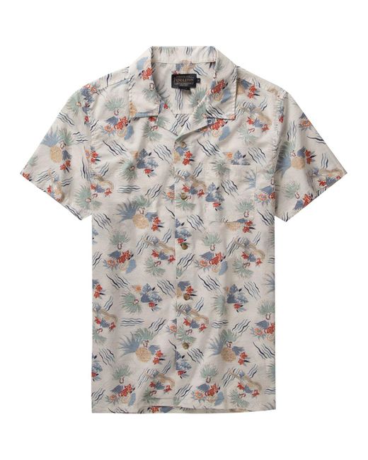 Pendleton Gray Aloha Shirt
