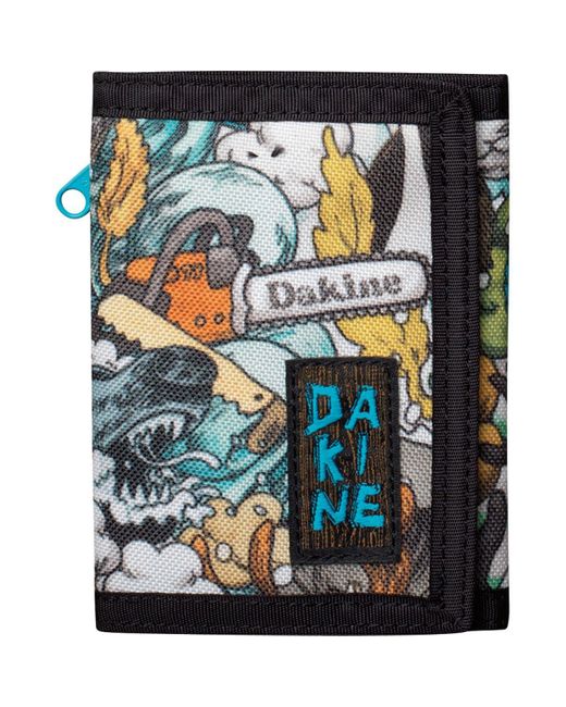 Dakine Blue Vert Rail Tri-Fold Wallet for men