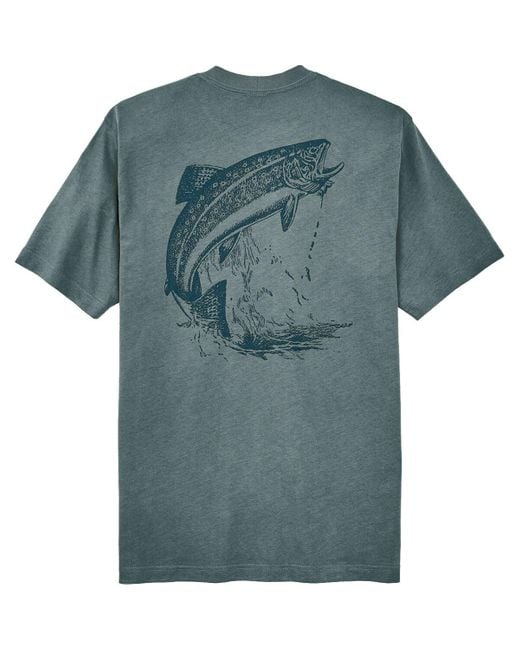 Filson Blue Short-sleeve Frontier Graphic T-shirt for men