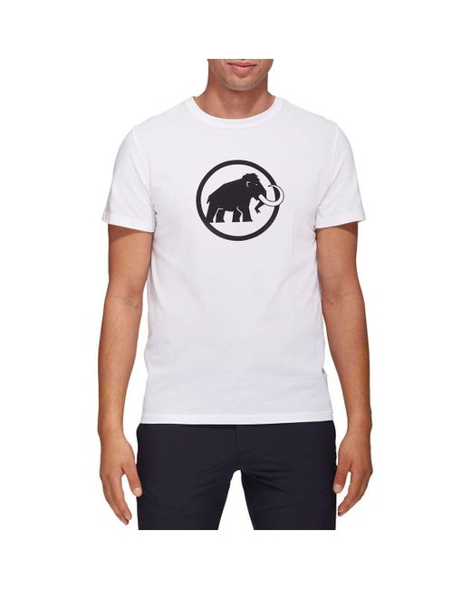 Mammut Cotton Classic T-shirt in White/Black (White) for Men | Lyst