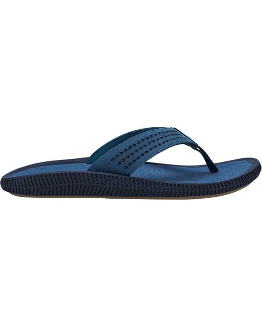 Olukai Blue Ulele Flip Flop