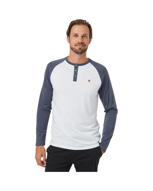 Tentree Blue Classic Long-Sleeve Henley