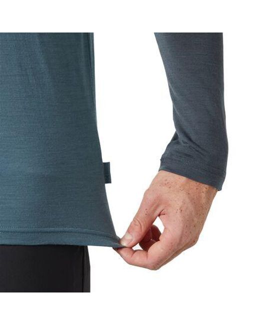 Helly Hansen Blue Hh Durawool Crew Long-Sleeve Shirt