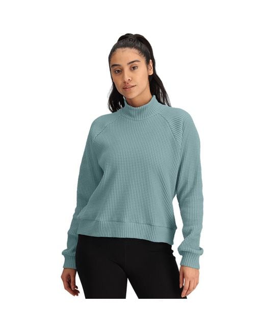 The North Face Blue Mock Neck Chabot Top