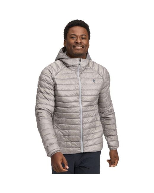 Black Diamond Gray Deploy Down 0.5 Full-Zip Hooded Jacket