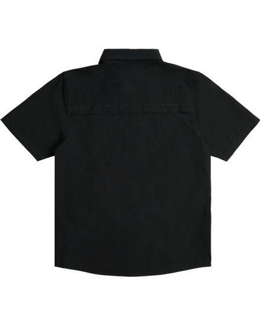 Topo Black Retro River Short-Sleeve Shirt