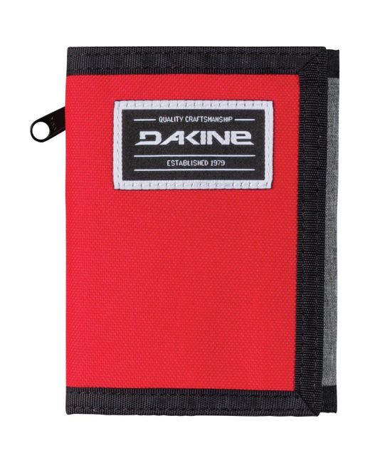 Dakine Red Vert Rail Tri-Fold Wallet for men