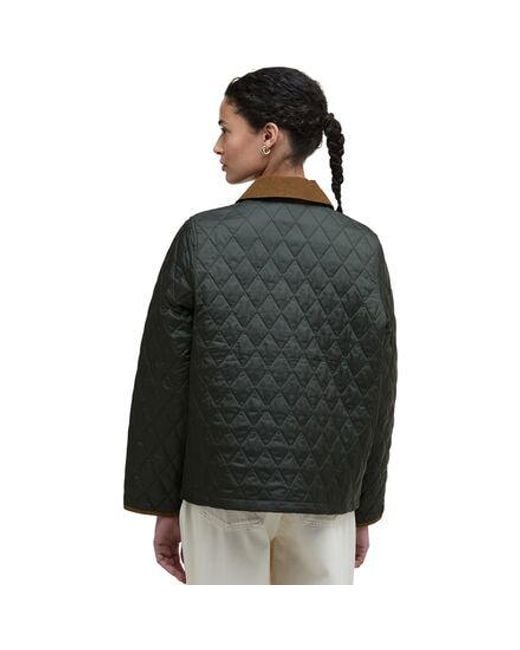 Barbour Black Icons Cropped Liddesdale Quilted Jacket