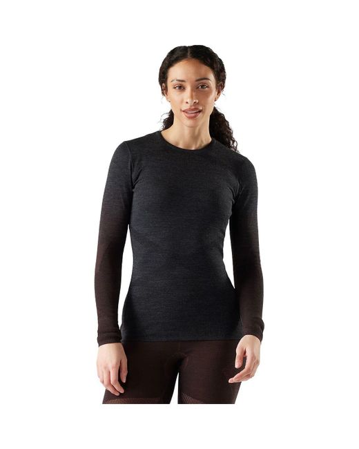 Smartwool Black Intraknit Thermal Merino Crew Baselayer
