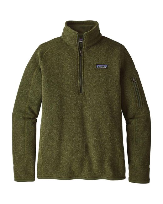 Patagonia Green Better Sweater 1/4-zip Fleece Jacket