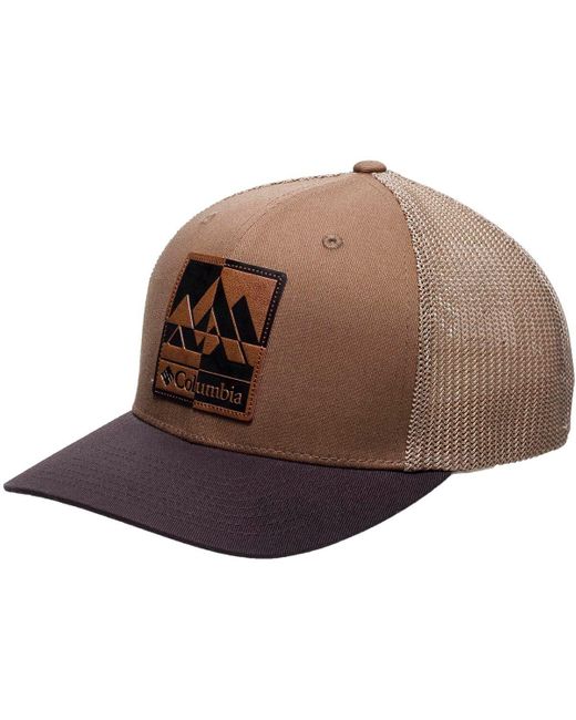 Columbia Brown Rugged Outdoor Mesh Trucker Hat for men
