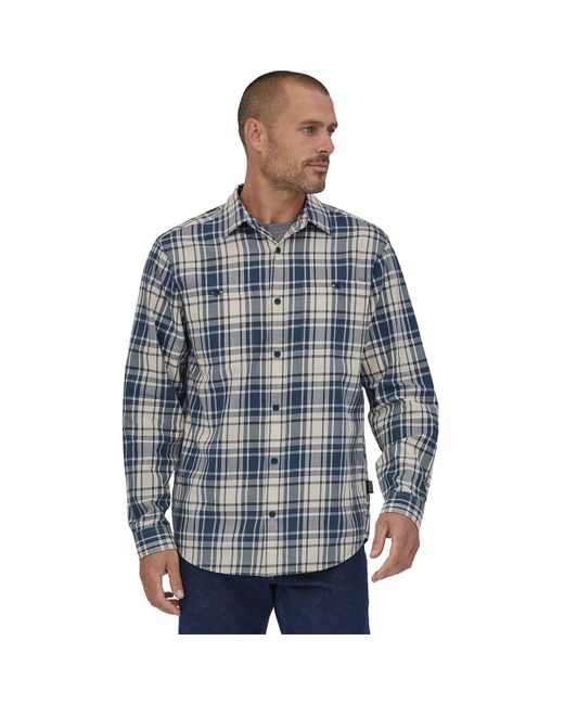 Patagonia Brown Pima Cotton Long-sleeve Shirt for men