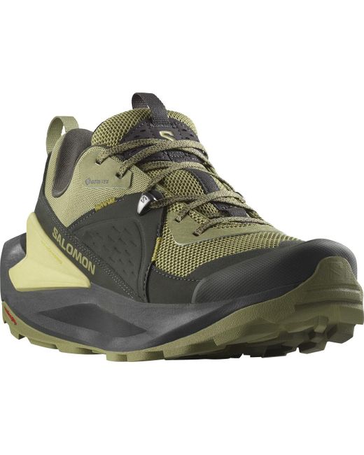 Salomon Elixir Gore-tex Hiking Shoe in Green for Men | Lyst