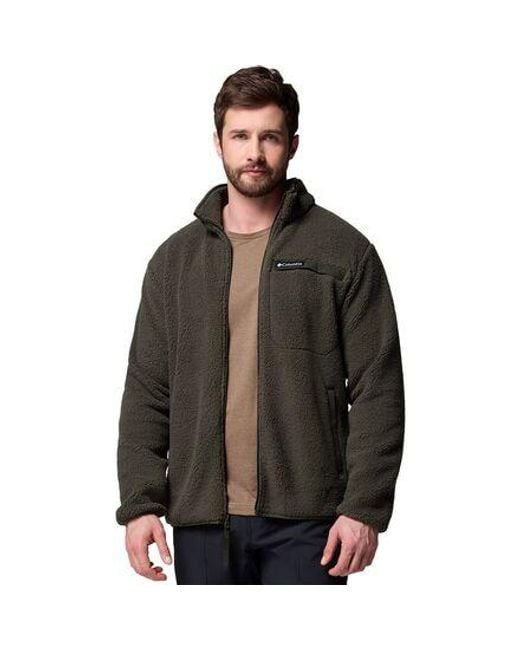 Columbia Black Rugged Ridge High Pile Full-Zip Jacket