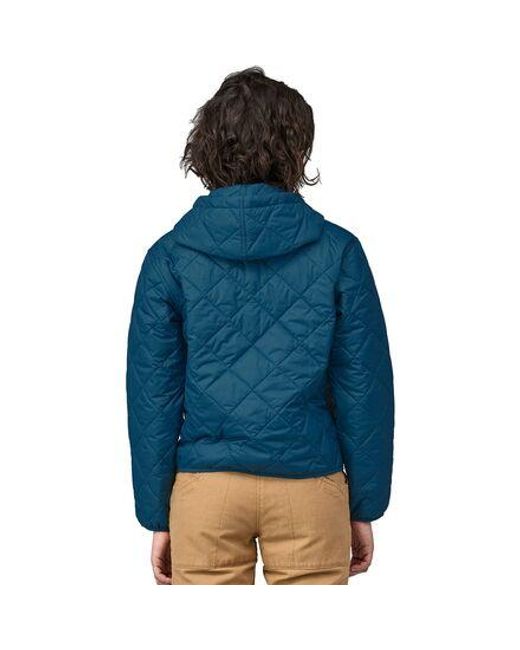 Patagonia Blue Diamond Quilted Bomber Hoodie