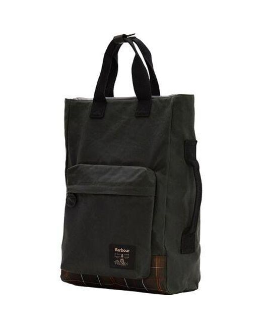Barbour Black Field Wax Zip Backpack
