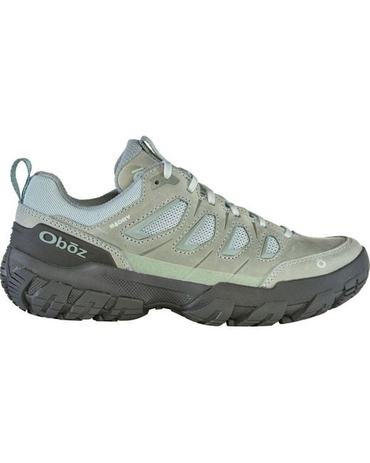 Obōz Women's Gray Sawtooth X Low B-Dry Shoe