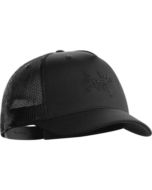 Arc'teryx Black Short Brim Trucker Hat for men