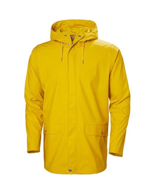 Helly Hansen Yellow Moss Rain Coat for men