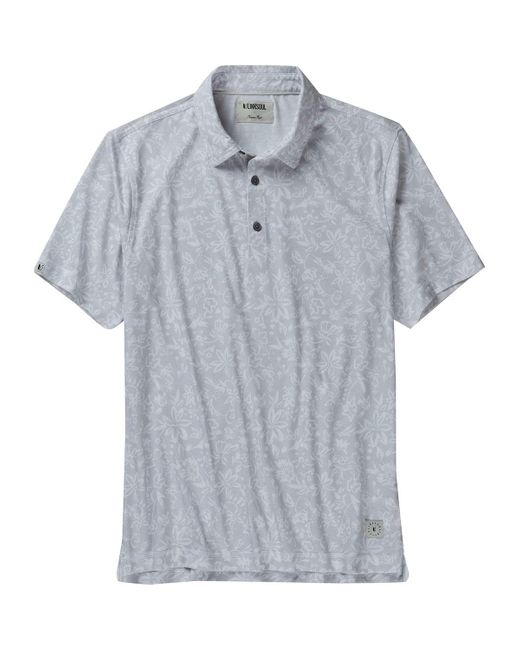 Linksoul Blue Delray Print Polo Shirt for men