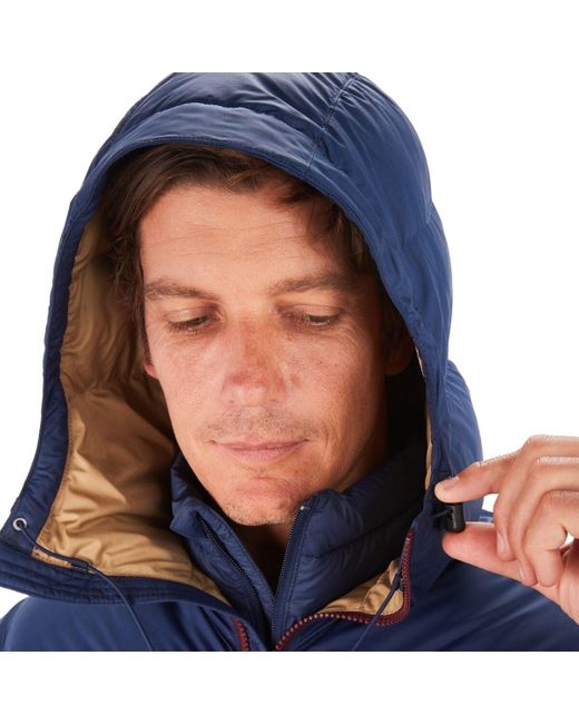 Marmot Guides Down Hooded Jacket in Blue for Men | Lyst