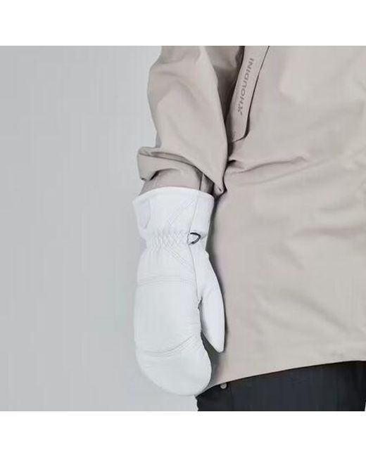 Hestra White Leather Box Mitten