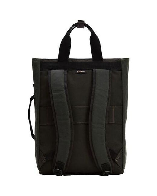 Barbour Black Field Wax Zip Backpack