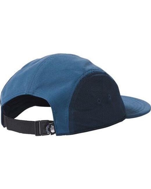The North Face Blue Class V 5 Panel Hat Shady/Summit