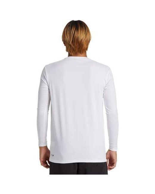 Quiksilver White Everyday Surf Long-Sleeve T-Shirt