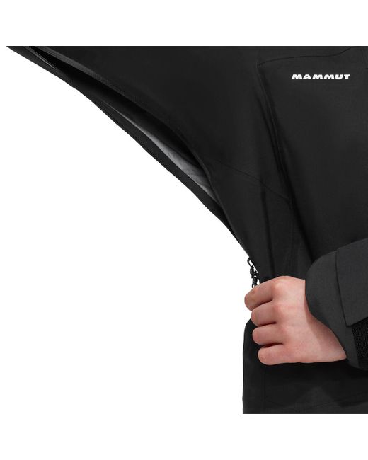 Mammut Eiger Free Advanced Hs Hooded Jacket in Black Lyst Mammut Eiger Free Advanced Hs Hooded Jacket in Black Lyst