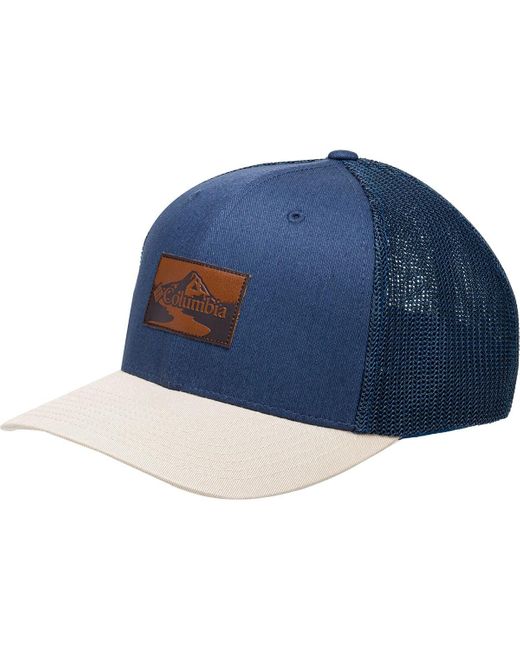 Columbia Blue Rugged Outdoor Mesh Hat Dark Mountain/Ancient Fossil Peak2River