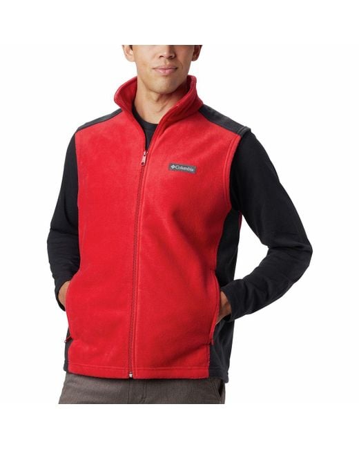 Columbia Red Steens Mountain Fleece Vest for men