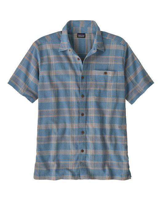 Patagonia Blue A/c Short-sleeve Shirt for men