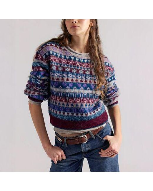 Free People Blue Favorite Things Sweater