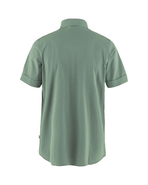 Fjallraven Abisko Trekking Short-sleeve Shirt in Green for Men | Lyst