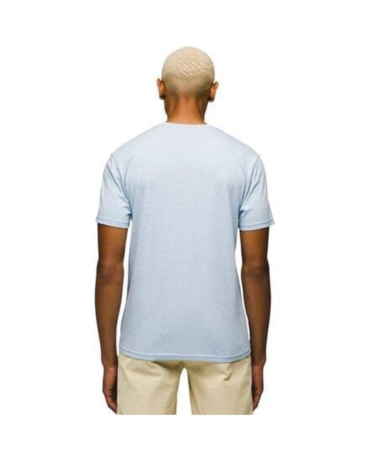 Prana Blue Graphic Short-Sleeve T-Shirt for men