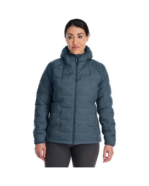 Rab Synthetic Cubit Stretch Down Hooded Jacket in Blue | Lyst