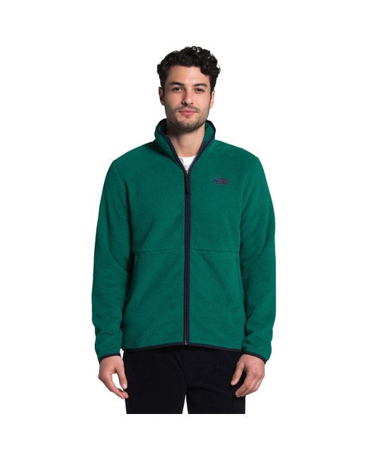 The North Face Green Dunraven Sherpa Full-zip Jacket for men
