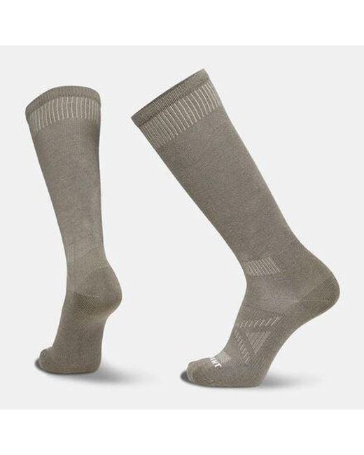 Le Bent Gray Bootfit Zero Cushion Snow Sock